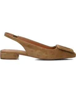 Женские туфли-слингбэки верблюжьего цвета. Stefano Lauran, коричневый