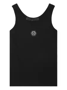 Топ из джерси Philipp Plein, черный