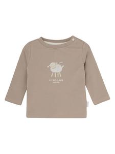 Noppies Футболка с длинными рукавами светло-коричневого/серого цвета