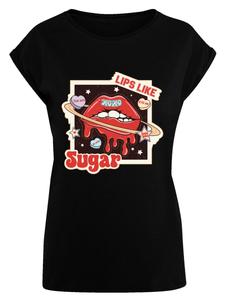 Рубашка F4NT4STIC Lips like sugar retro fashion Valentinstag, черный