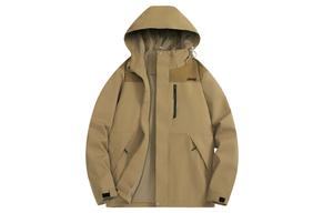 Куртка Unisex Hooded Thickened Others Jeep, earth желтый (3-in-1 detachable, fleece liner)