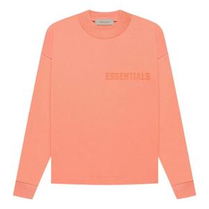 Футболка Fear of God Essentials FW22 Long Sleeve Tee Coral, цвет coral