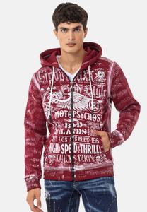 Толстовка на молнии Cipo & Baxx, красный