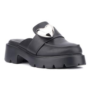 Женские мюли на платформе Olivia Miller Heartless, черный