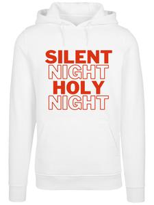 Рождественская толстовка с капюшоном, тихая ночь, святая ночь, в белом F4NT4STIC