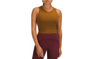 Женская майка без рукавов Lululemon, темно-коричневый