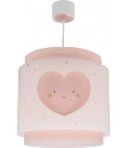 Детский потолочный светильник Dalber Herz, розовый - пластик - 24 x 22 x 24 см