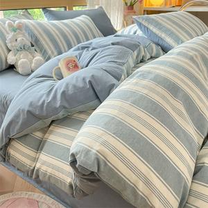 Jie Liya Комплект постельного белья 1,5-спальный, 4 предмета: пододеяльник 200x230 см