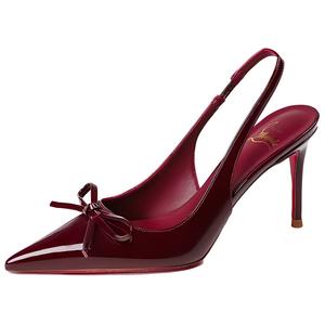 HKCP Женские туфли на высоком каблуке, бордовые, телесные
