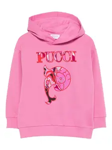 Худи с логотипом PUCCI Junior, розовый