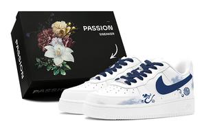 Женские кроссовки для скейтбординга Nike Air Force 1, Dark Blue