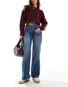 Джинсы Levi's superlow прямого кроя свободного кроя темно-синего цвета