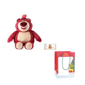 Плюшевая игрушка Disney серии Strawberry Bear Toy Story ароматизированная кукла Lotso высота 49см длина 25см MINISO