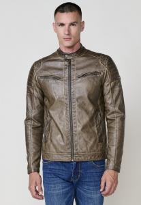 Куртка Koroshi Faux leather jacket, Marron/Brown/Brown