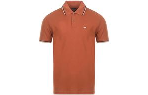 Футболка поло мужская оранжевая EMPORIO ARMANI