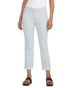 Женские джинсы Carter со средней посадкой и зауженными штанинами JAG, Railroad Stripe