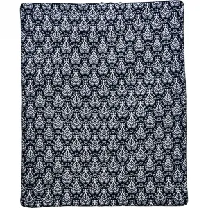 Плед Ницца Плед с декоративной окантовкой, уютный плед Done., черно-белый