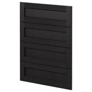 4 фасада для посудомоечной машины METOD IKEA, 60 см, цвет lerhyttan black stained