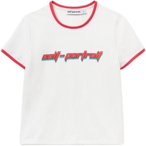 Футболка с принтом Self portrait Logo Self-portrait, белый