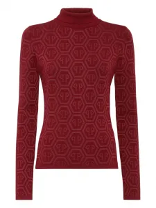 Водолазка с логотипом Philipp Plein, красный