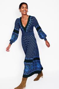 Платье макси из джерси Daphne Boden, синий