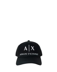 Бейсболка Armani Exchange с логотипом, черный/белый