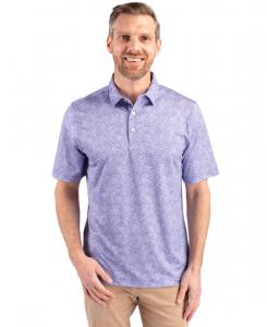 Мужская эластичная рубашка поло Pike Constellation Print Cutter & Buck, Hyacinth