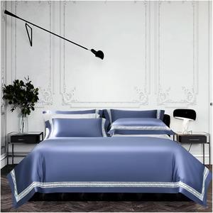 YUSIWOAL Комплект постельного белья 800TC Egyptian Cotton с ажурной отделкой