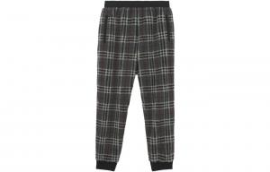 Брюки Dimitri из флиса в клетку, темно-угольные Burberry, темно-серый