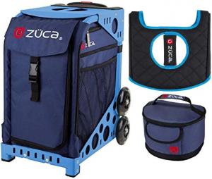 Спортивная сумка ZUCA - Midnight с подарочным ланч-боксом и чехлом на сиденье (синяя рамка), Blue