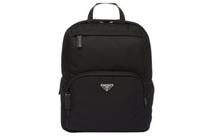 PRADA Чёрный рюкзак среднего размера из переработанного нейлона для мужчин