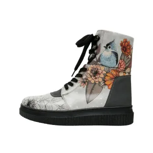 Ботинки на шнуровке DOGO "Women's Future Boots Magic In The Air Vegan Women's Boots /женский", Vegan, серый