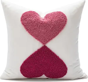 Подушка из холста с вышивкой, комплект декоративных подушек для дивана в гостиной. ANTCOOL