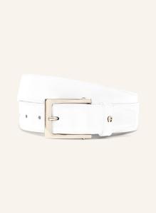 Кожаный ремень бизнес Aigner, белый
