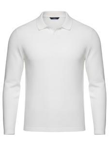 Ombre Лонгслив в натуральном белом цвете