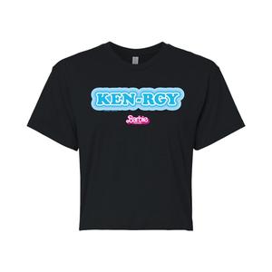 Укороченная футболка Barbie The Movie Kenrgy для юниоров Licensed Character, черный