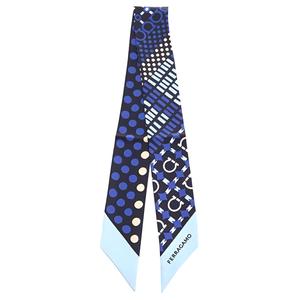 Ferragamo Шёлковый шарф, Blue