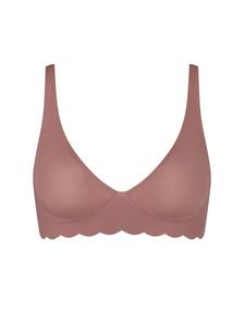 Бюстгальтер без косточек ZERO Microfibre 2.0 Soft bra цвета CACAO Sloggi