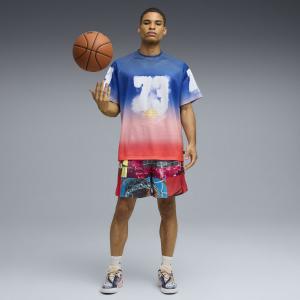 Мужская баскетбольная футболка Hootopia Sunset Hoops