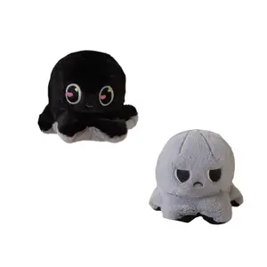 Креативная плюшевая игрушка-перевертыш черепаха и осьминог с подвеской, высота 10см PUDOWRABBIT