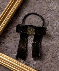 Бархатная лента эластичная Panpantutu, цвет Shiny Black