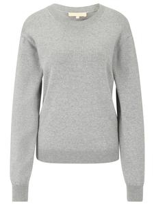 Les Lunes Вязаный свитер KATIIE из тонкой пряжи светло-серого меланжевого цвета