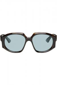 Marni Коричневые солнцезащитные очки Arithiel в стиле ретро-суперфутуризма