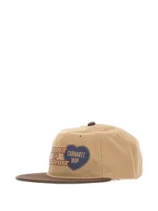 Бейсболка с логотипом и вставками CARHARTT WIP, коричневый