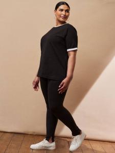 Леггинсы с деталями изогнутых швов Live Unlimited, Black