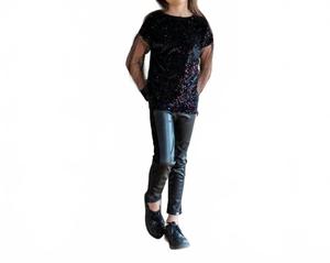 Блестящие леггинсы Riley в цвете «Полуночный блеск» Appaman, Midnight Shine