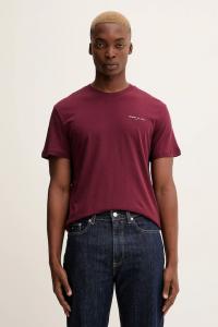 Хлопковая футболка Tommy Jeans, бордовый