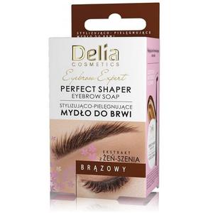 Мыло для укладки и ухода за бровями Eyebrow Expert Perfect Shaper Коричневое 10мл, Delia
