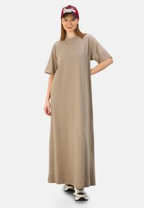 Платье макси MODEST - BENIN - Jersey dress Modanisa, коричневый