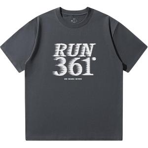 361° Футболка мужская темно-серая с круглым вырезом, умеренный прямой крой